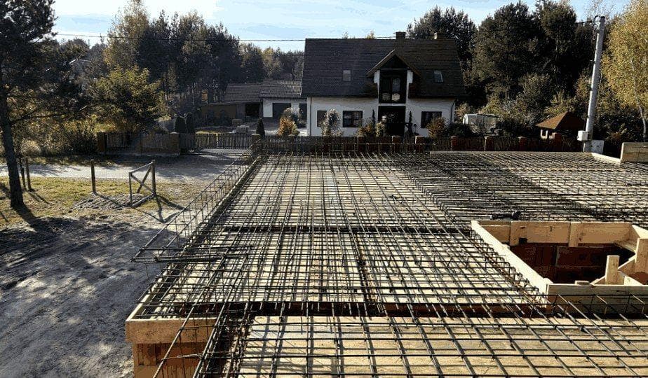 Zbrojenie płyty — Przed betonowaniem