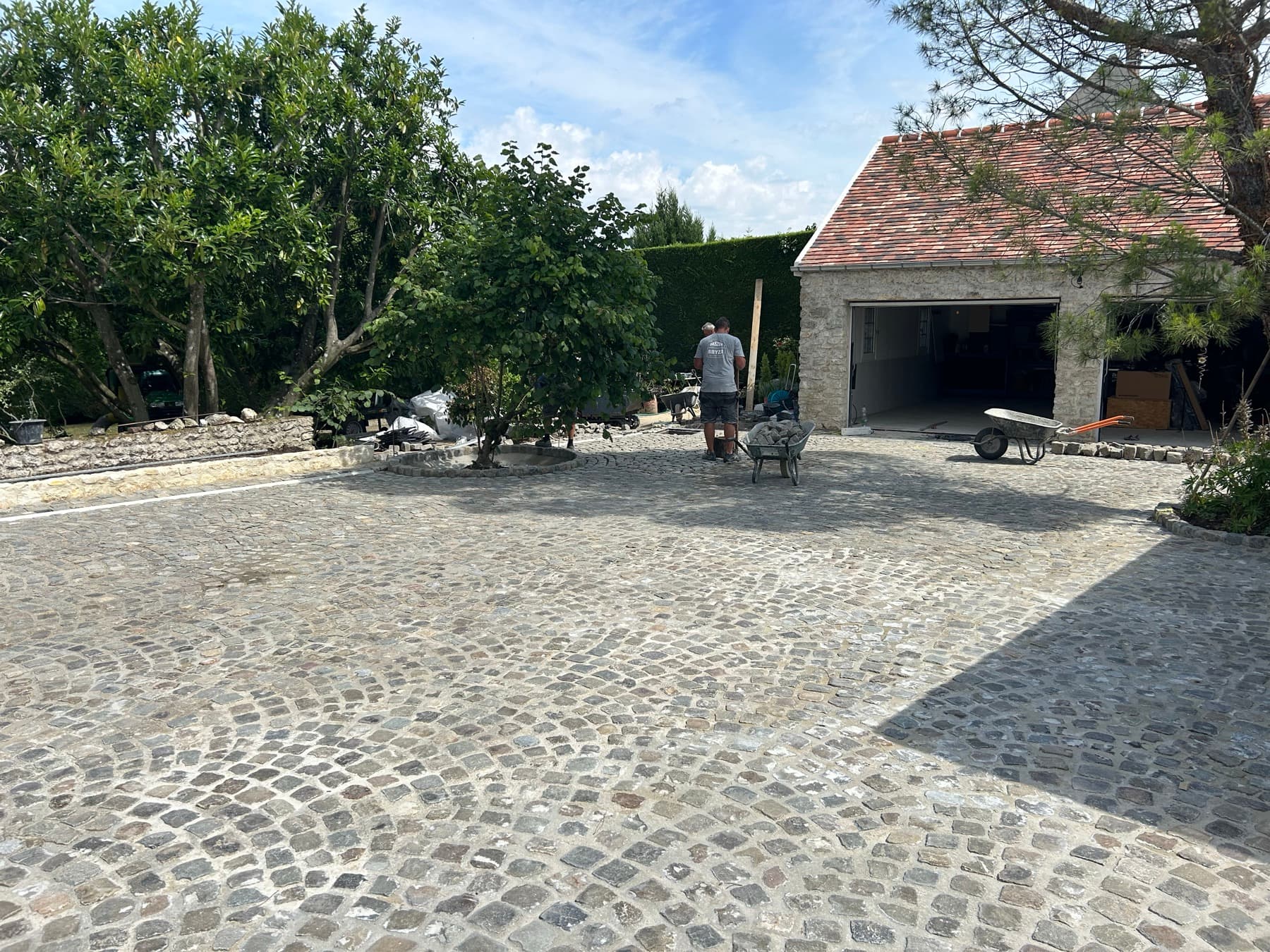 Układanie kostki brukowej — Francja · nawierzchnie